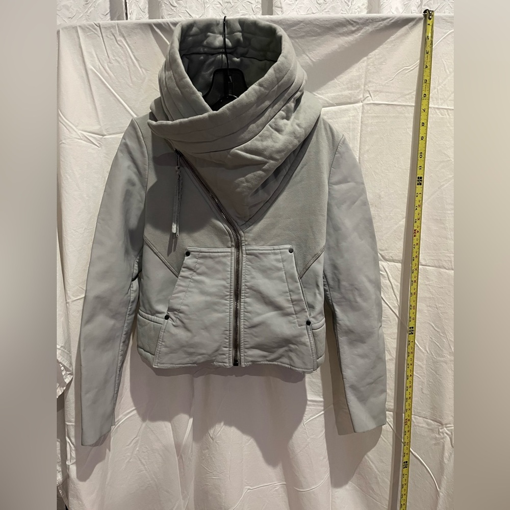 Elegant Women's Gray Bomber Jacket